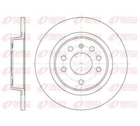 2x Brake disc Rear Axle solid 6688.00 REMSA for SAAB FIAT OPEL CADILLAC