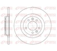 2x Brake disc Rear Axle solid 6690.00 REMSA for CITROËN PEUGEOT