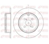 2x Brake disc Rear Axle solid 6705.00 REMSA for TOYOTA COROLLA Compact COROLLA