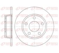 2x Brake disc Rear Axle solid 6723.00 REMSA for AUDI A6 C5 A6 C5 Avant