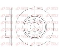 REMSA REAR 2 X BRAKE DISC 673800 FOR OPEL VAUXHALL