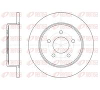 2x Brake disc Rear Axle solid 6746.00 REMSA for CHRYSLER JEEP DODGE PLYMOUTH