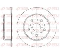 2x Brake disc Rear Axle solid 6752.00 REMSA for LEXUS GS IS I SC Convertible