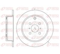 2x Brake disc Rear Axle solid 6805.00 REMSA for TOYOTA YARIS/VITZ COROLLA
