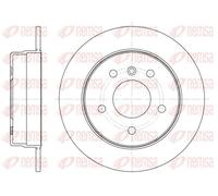 REMSA REAR 2 X BRAKE DISC 683100 FOR MERCEDES-BENZ