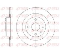 2x Brake disc Rear Axle solid 6833.00 REMSA for MAZDA 323 S Mk VI Saloon