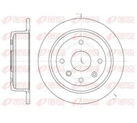 2x Brake disc Rear Axle solid 6876.00 REMSA for CHEVROLET LACETTI NUBIRA Saloon