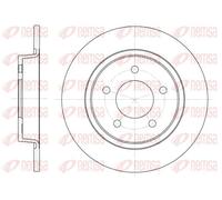 2x Brake disc Rear Axle solid 6880.00 REMSA for MAZDA 3 3 Saloon 5