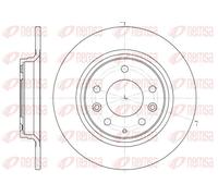 2x Brake disc Rear Axle solid 6881.00 REMSA for MAZDA 6 Hatchback 6 Estate