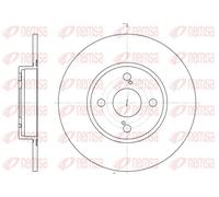 2x Brake disc Rear Axle solid 6900.00 REMSA for TOYOTA COROLLA Estate COROLLA