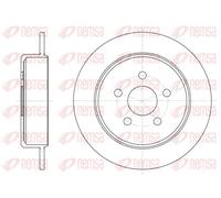 2x Brake disc Rear Axle solid 6901.00 REMSA for CHRYSLER DODGE