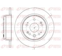 2x Brake disc Rear Axle solid 6912.00 REMSA for HONDA STREAM
