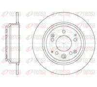 2x Brake disc Rear Axle solid 6922.00 REMSA for HONDA LEGEND Mk II SHUTTLE