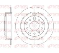 2x Brake disc Rear Axle solid 6923.00 REMSA for MAZDA EUNOS 500 XEDOS 9