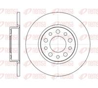 2x Brake disc Rear Axle solid 6967.00 REMSA for ALFA ROMEO BRERA SPIDER 159