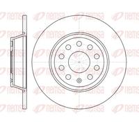 2x Brake disc Rear Axle solid 6973.00 REMSA for VW SEAT SKODA AUDI
