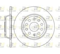 2x Brake disc Rear Axle solid 6973.00 ROADHOUSE for VW SEAT SKODA AUDI