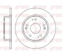 2x Brake disc Rear Axle solid 6984.00 REMSA for HONDA PRELUDE Mk IV ACCORD Mk IV