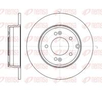 2x Brake disc Rear Axle solid 6989.00 REMSA for HYUNDAI SONATA V GRANDEUR