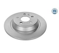 2x Brake disc Rear Axle solid 715 523 0021/PD MEYLE for FORD LAND ROVER