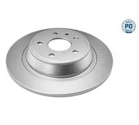 2x Brake disc Rear Axle solid 715 523 0032/PD MEYLE for FORD MONDEO V Saloon