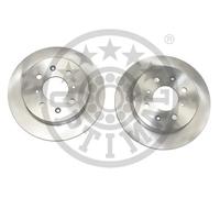 2x Brake disc Rear Axle solid BS-5210C OPTIMAL for HONDA CIVIC del Sol Mk III