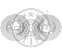 2x Brake disc Rear Axle solid BS-7528C OPTIMAL for VW AUDI SKODA