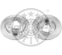 2x Brake disc Rear Axle solid BS-8532C OPTIMAL for KIA CERATO I Saloon