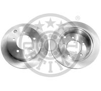 2x Brake disc Rear Axle solid BS-8598C OPTIMAL for MITSUBISHI LANCER VIII