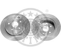 2x Brake disc Rear Axle solid BS-8648C OPTIMAL for TOYOTA COROLLA Verso