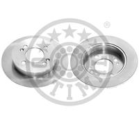 2x Brake disc Rear Axle solid BS-8652C OPTIMAL for KIA HYUNDAI
