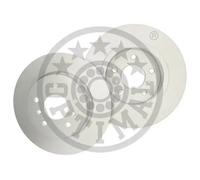 2x Brake disc Rear Axle solid BS-9306C OPTIMAL for NISSAN RENAULT