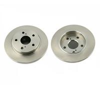 2x Brake disc Rear Axle solid J3312057 NIPPARTS for TOYOTA AURIS COROLLA Saloon