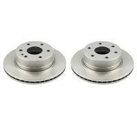 2x Brake disc Rear Axle solid J3314033 NIPPARTS for HONDA ACCORD VII Tourer