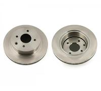 2x Brake disc Rear Axle solid N3311049 NIPPARTS for NISSAN CUBE TIIDA Hatchback