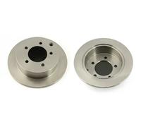 2x Brake disc Rear Axle solid N3315028 NIPPARTS for MITSUBISHI LANCER VIII