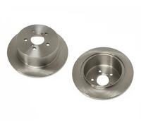 2x Brake disc Rear Axle solid N3317007 NIPPARTS for SUBARU OUTBACK LEGACY IV