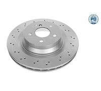 2x Brake disc Rear Axle Vented 015 523 0017/PD MEYLE for MERCEDES-BENZ E-CLASS