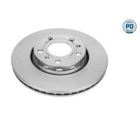 2x Brake disc Rear Axle Vented 115 523 0036/PD MEYLE for VW AUDI