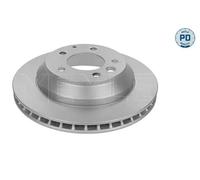 2x Brake disc Rear Axle Vented 115 523 0041/PD MEYLE for PORSCHE VW AUDI
