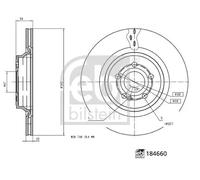 FEBI BILSTEIN 184660 Brake disc