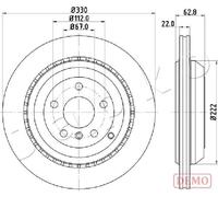 2x Brake disc Rear Axle Vented 610519C JAPKO for MERCEDES-BENZ R-CLASS GL-CLASS