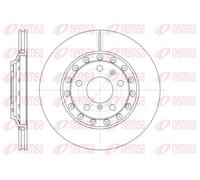 2x Brake disc Rear Axle Vented 61155.10 REMSA for VW AUDI