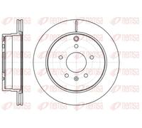2x Brake disc Rear Axle Vented 61182.10 REMSA for OPEL CHEVROLET