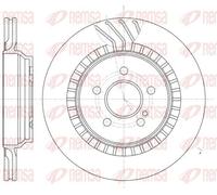 2x Brake disc Rear Axle Vented 61187.10 REMSA for MERCEDES-BENZ S-CLASS SL