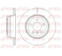 2x Brake disc Rear Axle Vented 61287.10 REMSA for BMW X5 X6