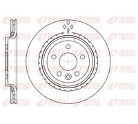 2x Brake disc Rear Axle Vented 61305.10 REMSA for VOLVO V60 I V70 III S80 II