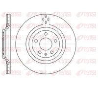 2x Brake disc Rear Axle Vented 61309.10 REMSA for AUDI ALLROAD C5 A6 C6