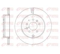 2x Brake disc Rear Axle Vented 61402.10 REMSA for MAZDA CX-7 CX-9