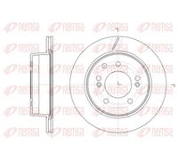 2x Brake disc Rear Axle Vented 61413.10 REMSA for SSANGYONG REXTON / REXTON II